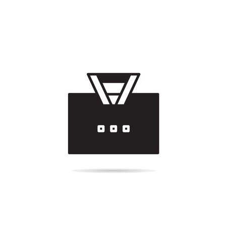 identification card badge iconのイラスト素材