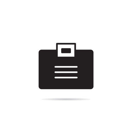 identification card badge iconのイラスト素材