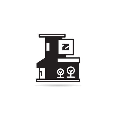 house building icon vector illustrationのイラスト素材