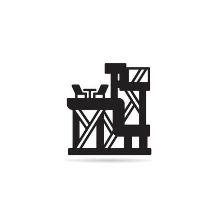 house building icon on white backgroundのイラスト素材