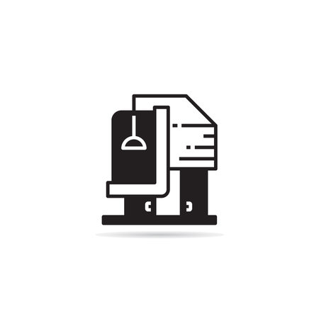 house building icon on white backgroundのイラスト素材