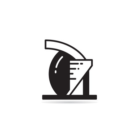 modern house building icon on white backgroundのイラスト素材