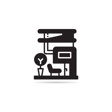 house building icon vector illustrationのイラスト素材
