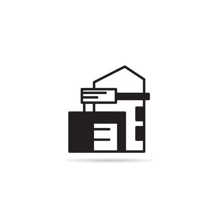 house building icon vector illustrationのイラスト素材