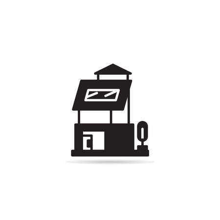 house building icon vector illustrationのイラスト素材