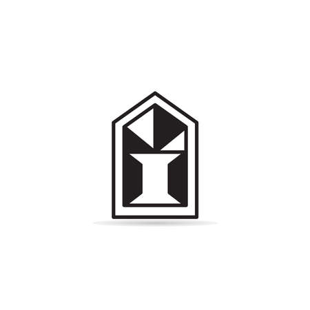 arch window icon vector illustrationのイラスト素材