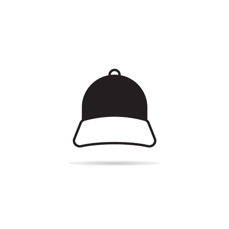 baseball cap icon vector illustrationのイラスト素材