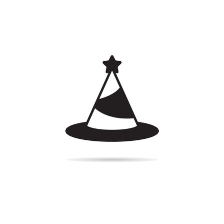 party hat icon vector illustrationのイラスト素材
