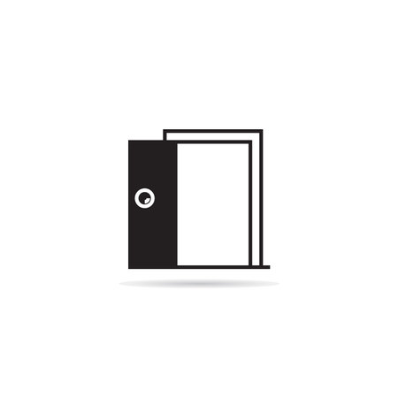 door icon vector illustrationのイラスト素材