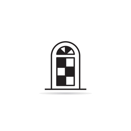 door icon vector illustrationのイラスト素材