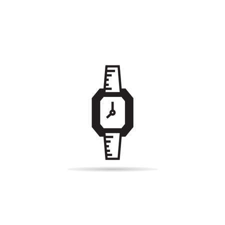 hand watch icon on white backgroundのイラスト素材