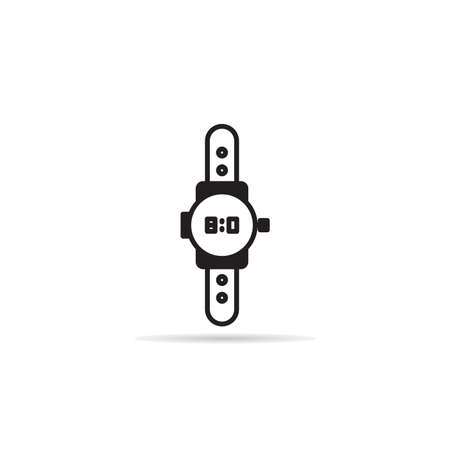 smart hand watch icon on white backgroundのイラスト素材