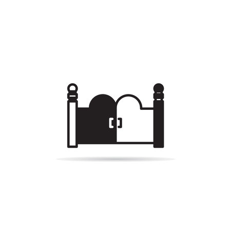 gate and fence icon illustrationのイラスト素材