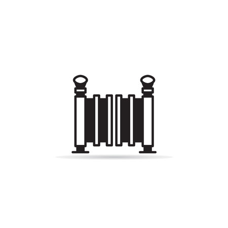 house gate icon illustration on white backgroundのイラスト素材