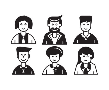 Business people icon setのイラスト素材