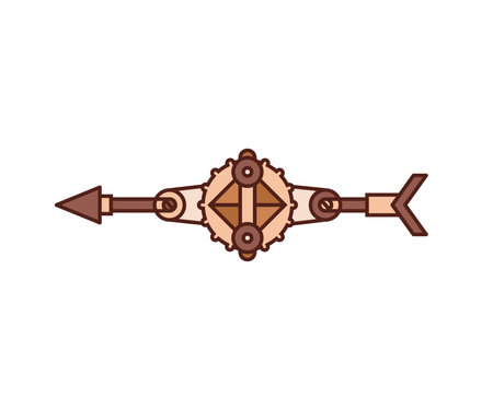 arrow weapon on white background vector illustrationのイラスト素材