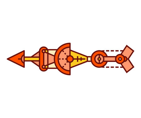 arrow weapon on white background vector illustrationのイラスト素材