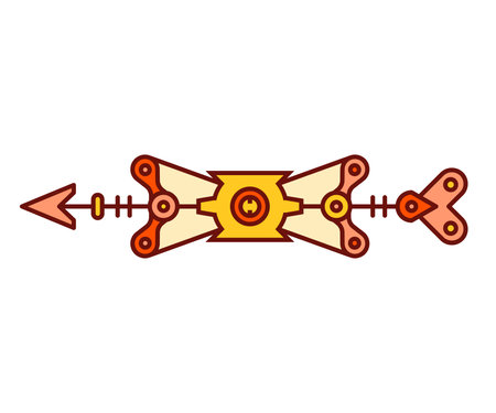 arrow weapon on white background vector illustrationのイラスト素材