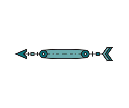 arrow weapon on white background vector illustrationのイラスト素材