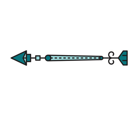 arrow weapon on white background vector illustrationのイラスト素材