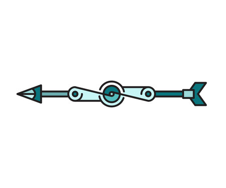 arrow weapon on white background vector illustrationのイラスト素材