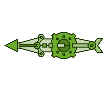 arrow weapon on white background vector illustrationのイラスト素材