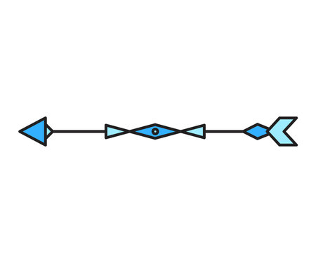 arrow decoration on white background vector illustrationのイラスト素材