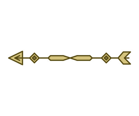 arrow decoration on white background vector illustrationのイラスト素材