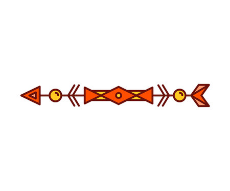 arrow decoration on white background vector illustrationのイラスト素材