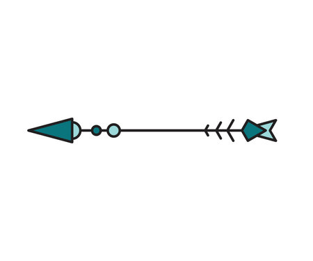 arrow decoration on white background vector illustrationのイラスト素材