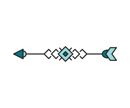 arrow decoration on white background vector illustrationのイラスト素材