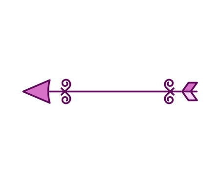 arrow decoration on white background vector illustrationのイラスト素材