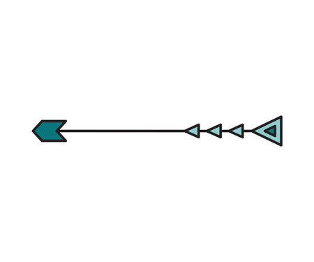 arrow decoration on white background vector illustrationのイラスト素材