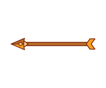 arrow decoration on white background vector illustrationのイラスト素材