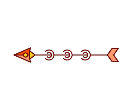 arrow decoration on white background vector illustrationのイラスト素材
