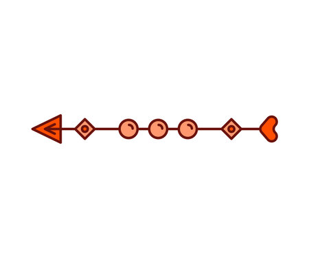 arrow decoration on white background vector illustrationのイラスト素材