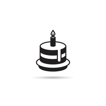 roll cake icon on white backgroundのイラスト素材