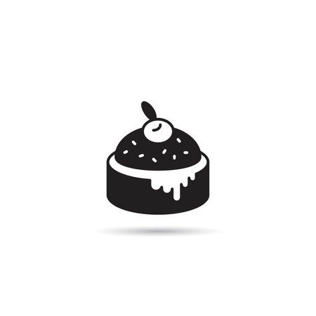 pudding cake iconのイラスト素材