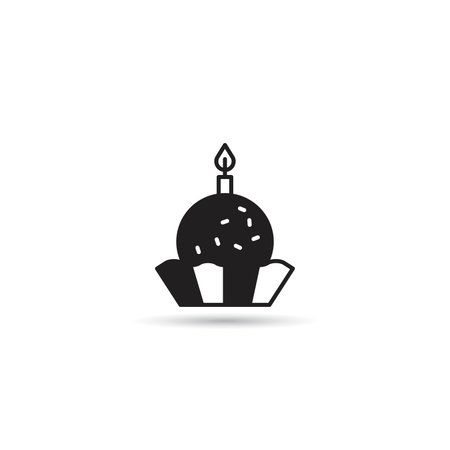 cake and bakery icon illustrationのイラスト素材
