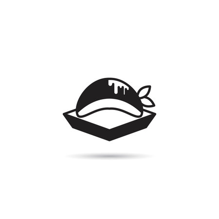 pudding cake iconのイラスト素材