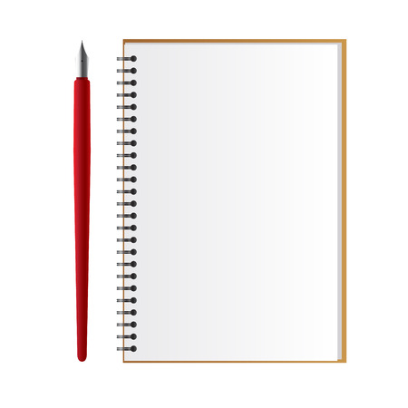 Notebook with a penのイラスト素材