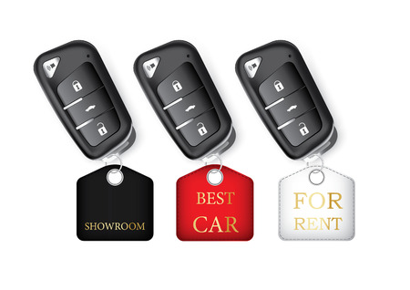 Car keys isolated realisticのイラスト素材