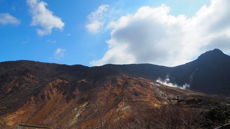 Hill and blue sky.の写真素材