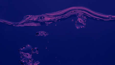 Soda water bubble splashing and floating drop. Represent sparkling and refreshing. Close up soda...