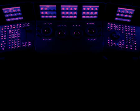 Video editing controller machine for color edit in post video production. Many button control panel...