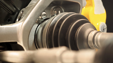 Car suspension. Technical images of structure of car spare parts. Such as Front or Rear suspension...