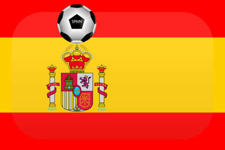 Spain flagのイラスト素材