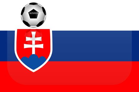 Slovakia flagのイラスト素材