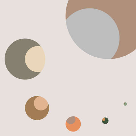 Circle of the circle system graphic abstract