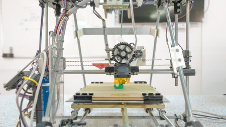Whole view at open source created 3D printer
